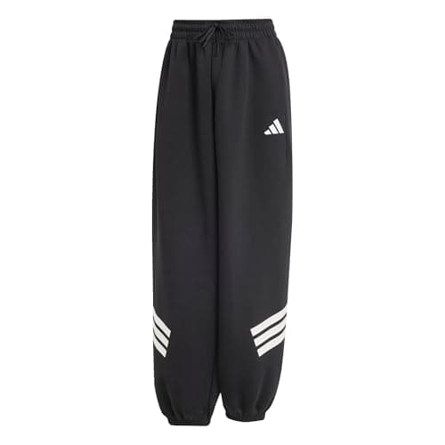 Image of adidas Women's Future Icons Three Stripes Parachute Pant, Black, XS
