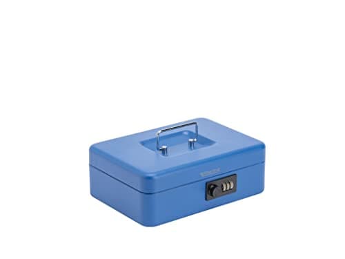 Image of Sterling CB03CBL 10" Combination Lock Cash Box, Blue