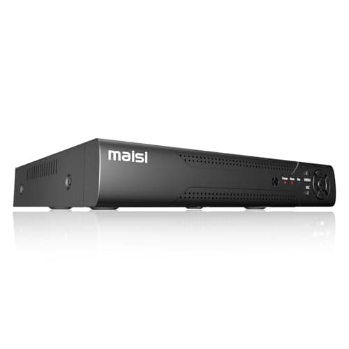 Image of maisi 4 Channel 3K Lite DVR Recorder for CCTV Security Camera System, Support AHD/CVI/TVI/IP/CVBS(Analog) Cameras, Motion Detection, APP Remote Viewing, USB Backup, NO Hard Drive