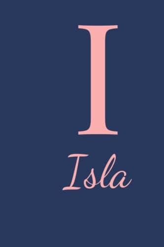 Image of Personalised Name Notebook - Isla: Notebook, Girls Name, Gift