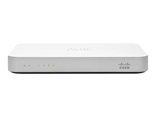 Image of Cisco Meraki MX60 100Mbps Firewall Hardware Firewall (100 Mbps, 20 User(s), with Wire, 802.1x Radius, WEP, WPA, WPA2-PSK, IPsec, 10 W)