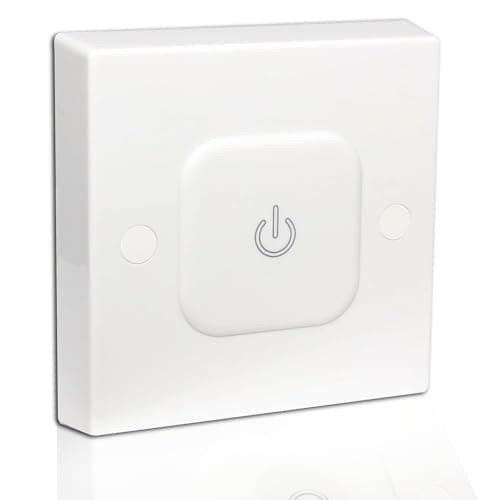 Image of Lowenergie Energy Saving Time Lag Switch, 1 sec–2 hr Adjustable Delay, 13 A Rated, 3 Wire Touch Timer, Ideal for Lighting, Fans, Heaters, Communal & Commercial Use
