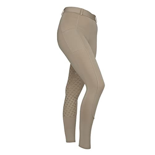 Image of Shires Aubrion Albany Womens Horse Riding Tights - in Beige Small, Beige