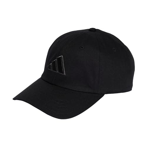 Image of adidas Unisex DAD Cap Tonal Logo, Black/Grey six, M-L