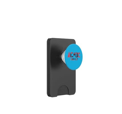 Image of Official AC/DC PWRUP Photo Logo Rock Music Band Gift PopSockets PopWallet for MagSafe