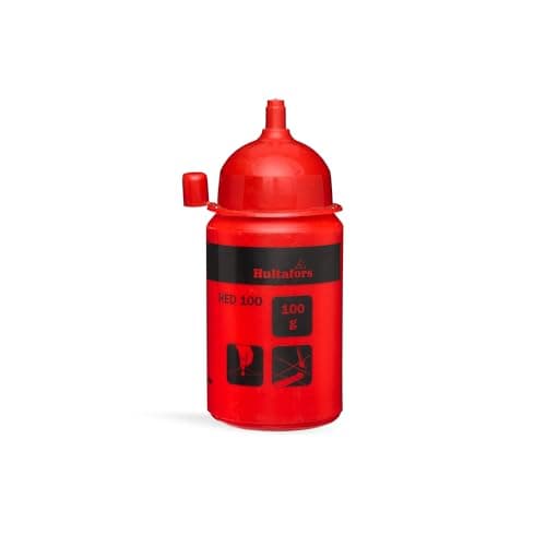 Image of Hultafors chalk line red 100g I For indoor and outdoor use I Creates precise and long-lasting lines I Intense colour thanks to high pigment content I 652423