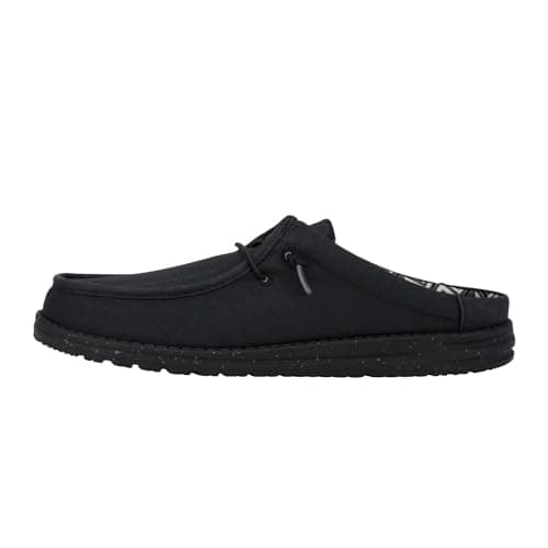 Image of HEYDUDE - Wally Slip Stretch Canvas, Men Slip-On Shoes, Black/Black, M9