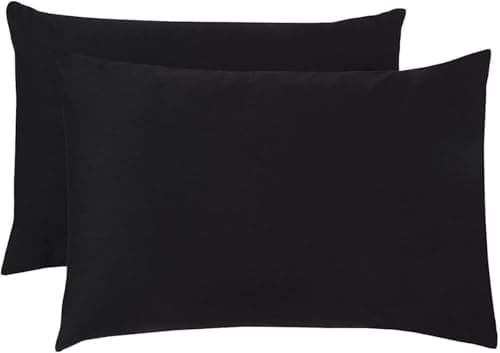 Image of Pillow cases 2 Pack – Soft Brushed Microfiber Envelope Closure (Black, 2 PACK)