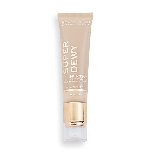 Image of Makeup Revolution Superdewy Tinted Moisturiser, Light Coverage, Dewy Finish, Medium Light, 55ml