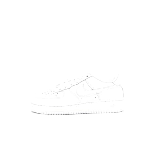 Image of Nike Kids Air Force 1 Le (Gs) Shoes, White/White, 6