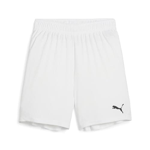 Image of PUMA Unisex Teamgoal Jr Knitted Shorts, Puma White-puma Black, 116 EU