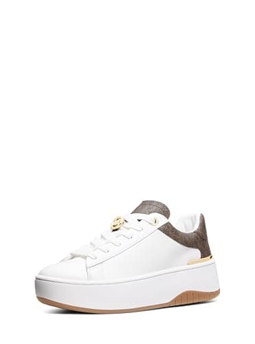 Image of Michael Kors Women's Dottie Lace Up Sneaker, Brown, 7