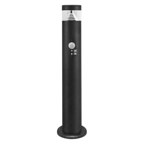Image of Long Life Lamp Company Outdoor Bollard Light Post PIR Sensor Black IP54 LED 3W 6500k ZLCA-04