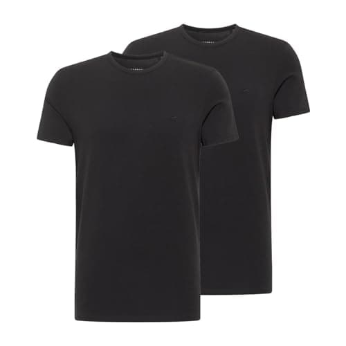 Image of MUSTANG Mens Style Allen 2-Pack T-Shirt, Black 4142, M UK