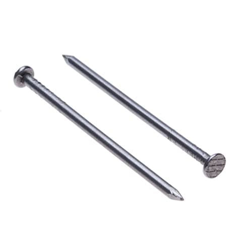 Image of Nails for Wood Flat Round Head (Pack of 100) Common Nails Black Alloy Steel Heavy Duty for DIY and Crafts Home Decor Woodwork Furniture Size: Length 40 mm Nail Diameter 2 mm