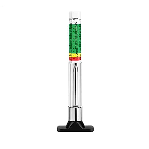 Image of LICQIC Tyre Tread Depth Gauge UK, Color Coded Car Tire Tread Depth Gauge, 32nds, 1 Pcs