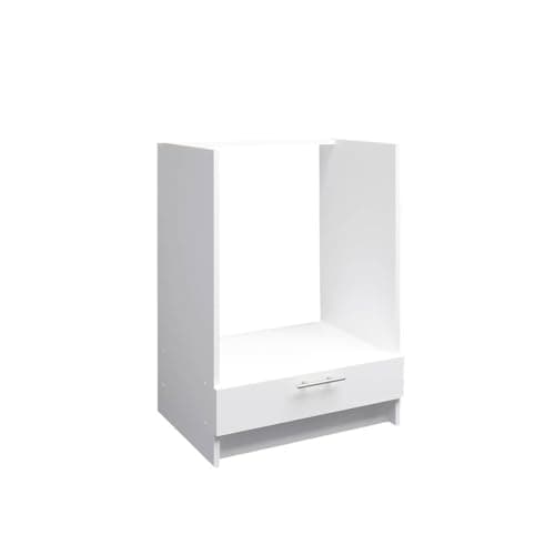 Image of JD Greta Kitchen Base Oven Cabinet – 600mm – Base Kitchen Oven Unit (Without Worktop) - White Matt