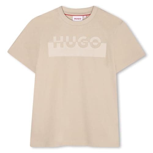 Image of HUGO Boy's G00433 T-Shirt, Sand, 6 Years