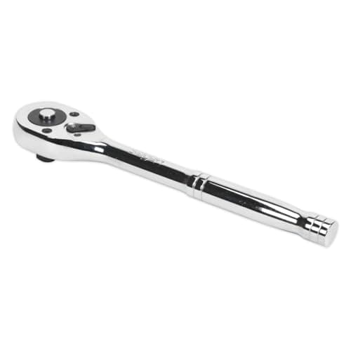 Image of Sealey S0706 Ratchet Wrench with Pear-Head Flip Reverse, 1/2" Square Drive, Silver