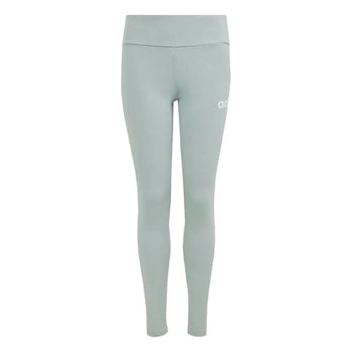 Image of adidas Girl's Essentials Leggings Tights, Wonder Sage/white, 9-10 Years