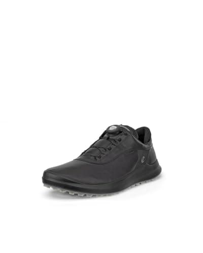 Image of ECCO Mens Core Low-Cut Golf Shoes - Black - UK 10