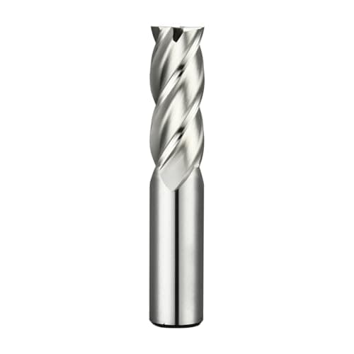 Image of 20mm 1pcs, 4 Flute HSS Straight Shank End Mill Cutter, for Aluminum Copper Metal Wood Plastic, Excellent ChipRemoval, Center Cutting, Slot & Keyway Milling DRINYOUNG (4-Flute, 20mm)