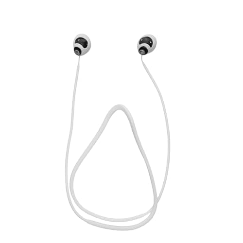 Image of kwmobile Strap Compatible with Anker Soundcore Space A40 - Silicone Cord Holder for Wireless Earphones - White