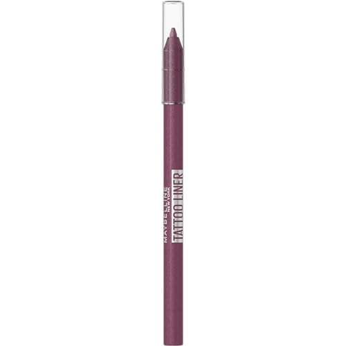 Image of Maybelline Gell Pencil Liner, Tattoo Eye Liner Quick Drying Eyeliner, Waterproof & Smudge-Proof – Semi-Permanent Tattoo, Long-Lasting Sharpenable with Built-in Sharpener, Shade: Burgundy Bliss