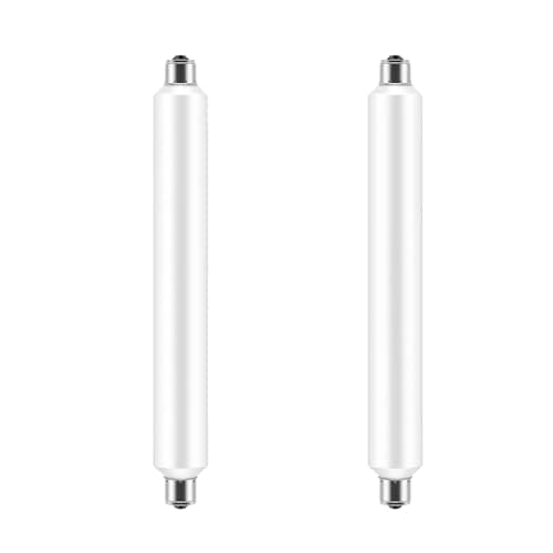 Image of S15s LED Light Bulbs 221mm, 4W Shaving Light Replace 40W T25 Tubular Light Bulb LED S15 Strip Tube Light Bulb 221mm for Kitchen, Bathroom Natural White 4000K (Non-dimmable, 2-Pack)