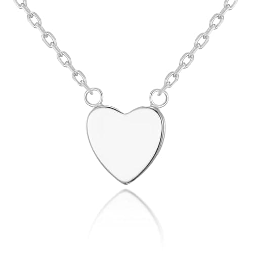 Image of Philip Jones Silver Plated Heart Necklace