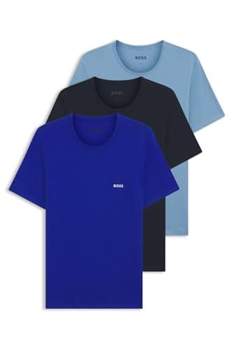 Image of BOSS Mens TShirtRN 3P Classic Three-Pack Cotton T-Shirts