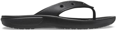 Image of Crocs Unisex Flip flops, Black, 7 UK Men/ 8 UK Women
