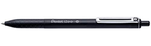 Image of Pentel IZEE Retractable Ballpoint Pen 1 mm Tip Wide Writing Black