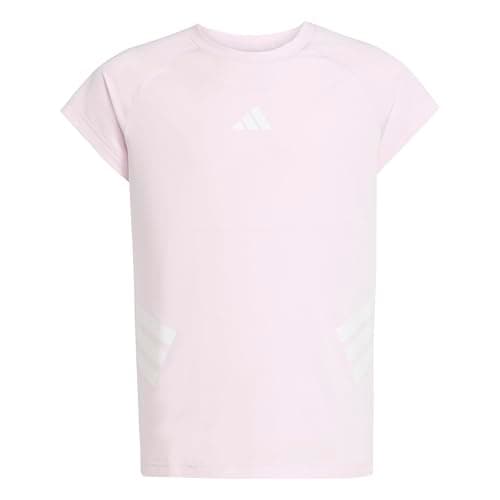 Image of adidas Girl's All Sports NXT T-Shirt, Clear Pink/White, 5-6 Years