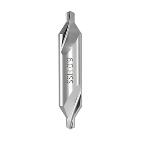 Image of High Speed Steel Center Drill Bits, Center Drill Bit A1mm-A6.3mm 60 Degree HSS Pack Of 10 For CNC Metal Drilling(A6.0mm)