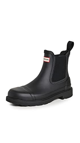 Image of Hunter Womens/Ladies Commando Chelsea Boots (5 UK) (Black)
