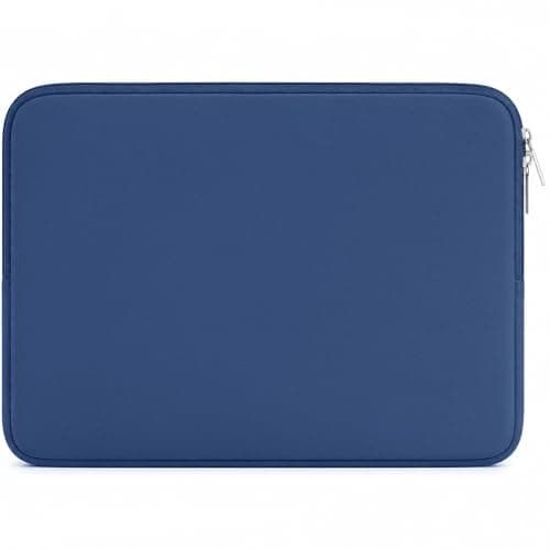 Image of RAINYEAR 14 Inch Laptop Sleeve Case Protective Soft Padded Zipper Cover Carrying Computer Bag Compatible with 14" Notebook Chromebook Tablet Ultrabook (Navy Blue)