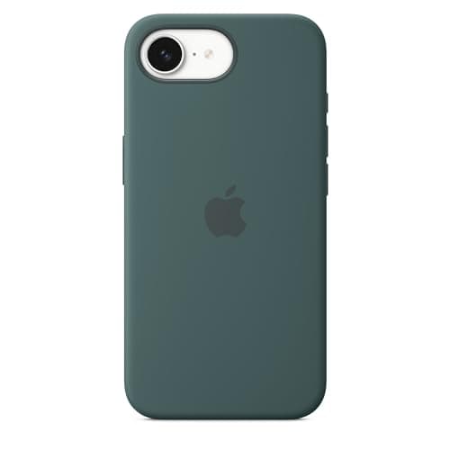 Image of Apple iPhone 16e Silicone Case – Lake Green ​​​​​​​