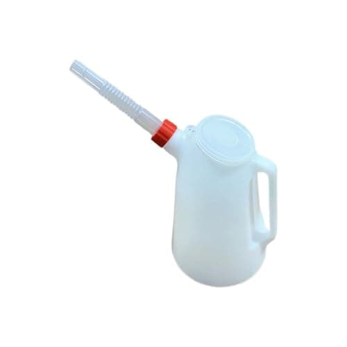 Image of 1.2L/2L 5L Oil Measuring Jug Petrol Can Fuel Tank With Pouring Flexible Oil Garage Container Measuring For Automotive