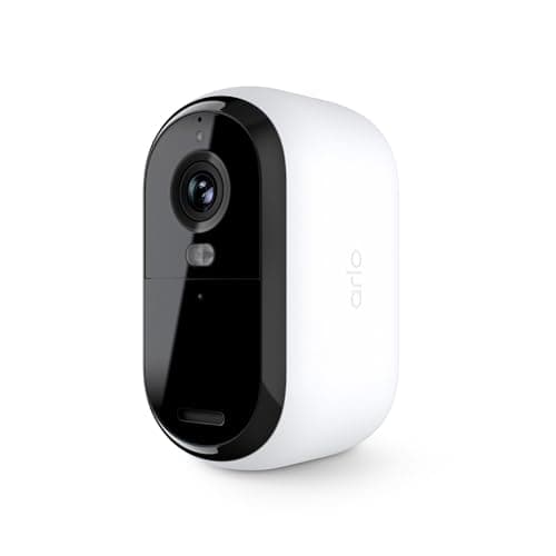 Image of Arlo Essential Security Camera 2K | Indoor - Outdoor | 2nd Gen | Wireless with Spotlight, 2-Way Audio, Color Night Vision, Live Stream, Motion Activation, Real Time Notifications - White (Renewed)