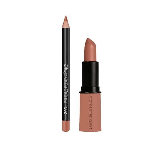 Image of Diego Dalla Palma Lip Contour Kit Warm Sand 502 2 Piece Gift Set: Lipstick 4g -