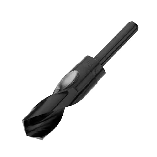 Image of Utoolmart 27.5mm Reduced Shank Drill Bit HSS 6542 Black Oxide with 1/2 Inch Straight Shank 1pcs