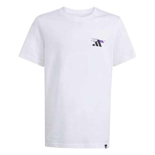 Image of adidas Unisex Kids Gaming Graphic T-Shirt Junior, White, 11-12 Years