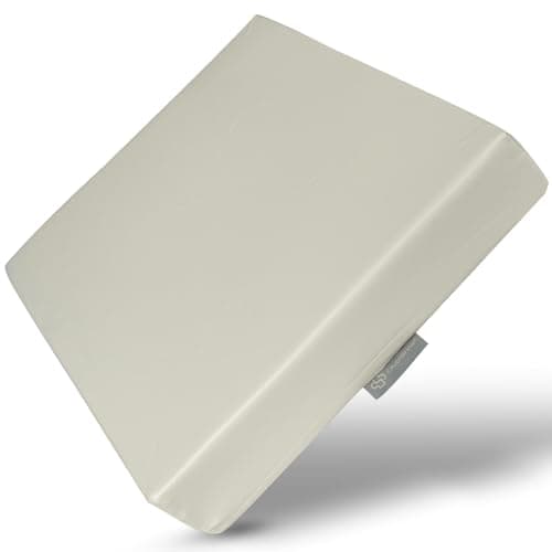 Image of CAVERSHAM® Lifestyle medical grade pressure relief memory foam cushion used for home and office chairs, cars, wheelchairs and mobility scooters (Cream) (Cream)