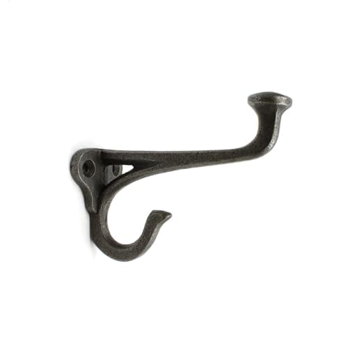 Image of Oakcrafts Evelyn Cast Antique Iron Hall Stand Hat & Coat Hook 100mm - Pack of 4 Hooks with Screws Supplied