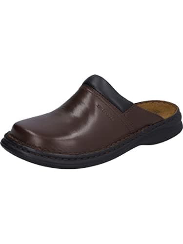 Image of Josef Seibel Max Men Clogs, Genuine Leather Men's Shoes, Brandy 8 UK(42 EU)