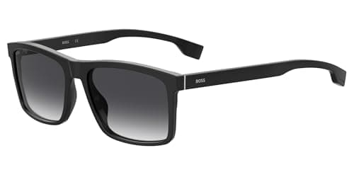 Image of HUGO BOSS Unisex 1036/S Sunglasses, Black/Grey Shaded, 58