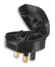 Image of POWER CONNECTIONS PC8338-BK-R-5A CONVERTER- EURO TO UK- 5A- BLK - Pack of 1