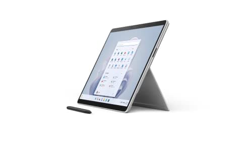 Image of 2022 Microsoft Surface Pro 9 with Intel Core i7-1255U (13-inch, 16GB RAM, 256GB SSD) Platinum (Renewed)