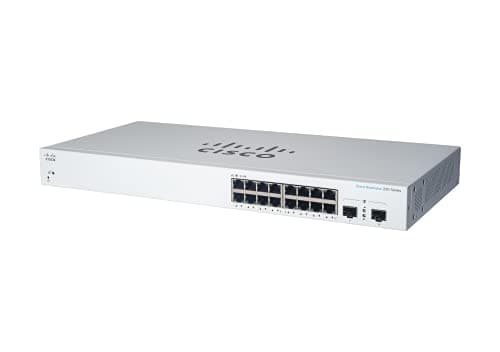 Image of Cisco Business CBS220-16P-2G Smart Switch | 16 Port GE | PoE | 2x1G SFP | 3-Year Limited Hardware Warranty (CBS220-16P-2G-UK)